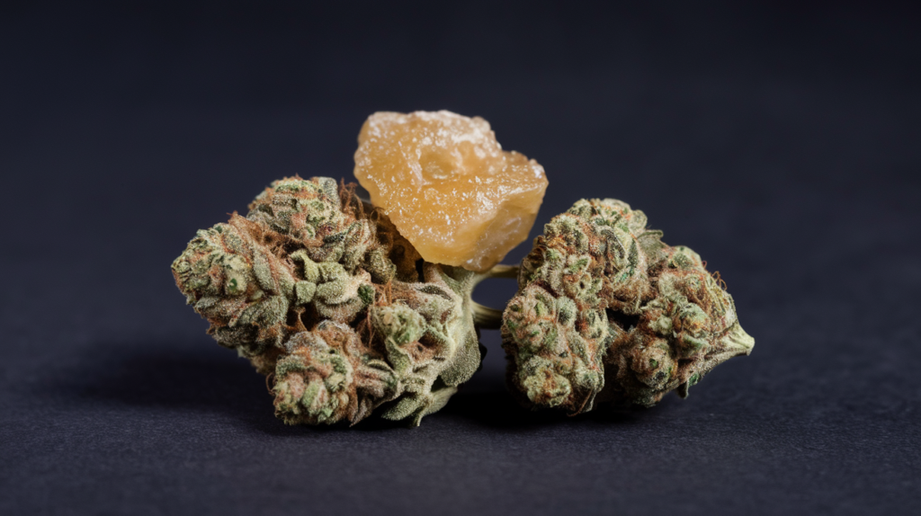 Cannabis Extracts and Hemp Leaves